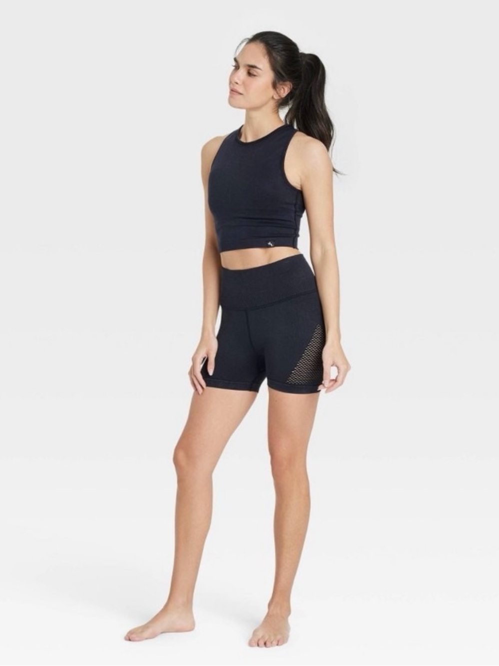 JoyLab Black Tight Workout Shorts M